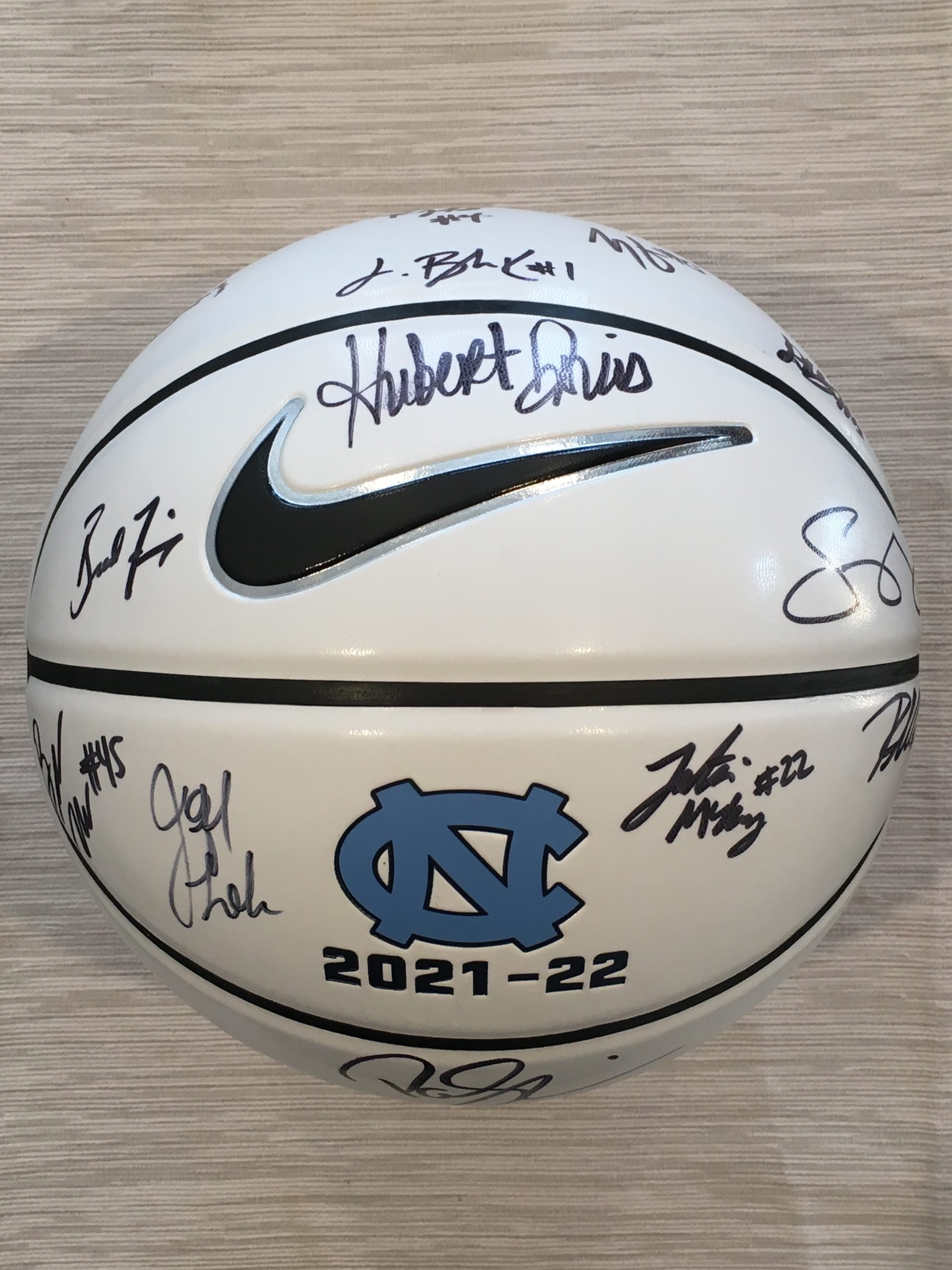 Signed UNC 20212022 Basketball Auction University of North Carolina